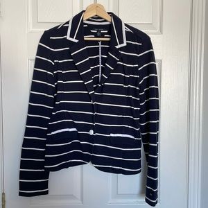 Tommy Hilfiger nautical striped knit blazer